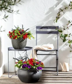 Dehner Keramik-Topf Bavaria, Bauchig -Compo Verkaufsgeschäft 167510 167544 167643 WE MO 10 KeramikPflanztopfBavariaglasiert