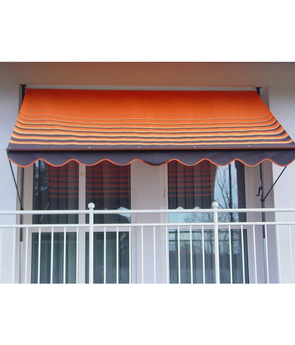 Angerer Klemmmarkise, Design 200 Orange-braun, Unterschiedliche Breiten 1 Angerer Klemmmarkise, Design 200 Orange-braun, Unterschiedliche Breiten