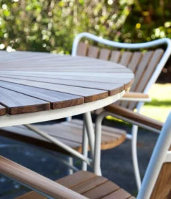 Cinas Gartentisch Ellen, Ca. Ø110/H74 Cm -Compo Verkaufsgeschäft 2012250 WE DE 001 TischEllenD110Weiss