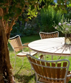 Cinas Gartentisch Ellen, Ca. Ø110/H74 Cm -Compo Verkaufsgeschäft 2012250 WE MO 002 TischEllenD110Weiss