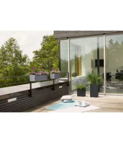 LECHUZA® Kunststoff-Kasten Balconera Stone -Compo Verkaufsgeschäft 2182640 2182699 4318606 WE MO 001 LechuzaCantoStoneBlumentopfBlumenkuebelPflanztopf