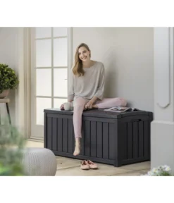 Keter Aufbewahrungsbox Glenwood, 390 Liter, Ca. B128/H61/T65 Cm -Compo Verkaufsgeschäft 2190270 WE MO 004 KeterAufbewahrungsbox