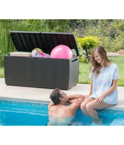 Keter Aufbewahrungsbox Capri, 305 Liter, Ca. B123/H57/T53,5 Cm -Compo Verkaufsgeschäft 2190700 WE MO 003 KeterAufbewahrungsbox