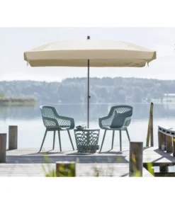 Dehner Sonnenschirm Keros, Rechteckig, Ca. B255/T170 Cm -Compo Verkaufsgeschäft 2408060 WE MO 001 DehnerSchirmKerosCremeNeu