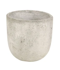 Dehner Beton-Übertopf Jimmy, Rund, Hellgrau
