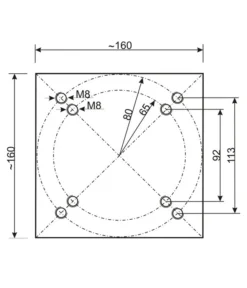 Schneider Classics Sonnenschirm Rhodos, Holzoptik, Quadratisch Ca. B300/T300 Cm -Compo Verkaufsgeschäft 2457992 2451714 2887917 4355640 WE DE 001 LochkreisAmpelschirme 1