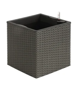 Dehner Kunststoff-Pflanztopf Dallas, Quadratisch, Ca. B35/H34/T35 Cm