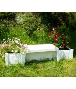 KHW Kunststoff-Gartenbank Berlin -Compo Verkaufsgeschäft 2547339 WE MO 001 BankBerlinweiss