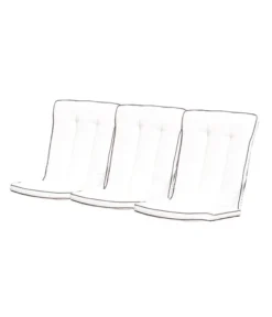 MBM Bankauflage Romeo Elegance, 3-Sitzer, Ca. B115/H5/T88 Cm