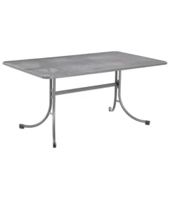 MWH Streckmetalltisch, Eisengrau, Ca. B160/H74/T90 Cm