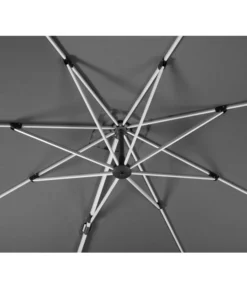 Schneider Premium Ampelschirm Monaco, Granitgrau, Quadratisch, Ca. B300/T300 Cm -Compo Verkaufsgeschäft 2887982 WE DE 004 SchirmMOnaco300x300