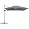 Schneider Premium Ampelschirm Monaco, Granitgrau, Quadratisch, Ca. B300/T300 Cm