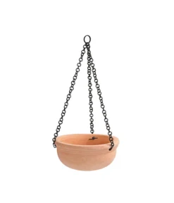 Terrakotta-Hängeampel Meran Mit Kette, Rund