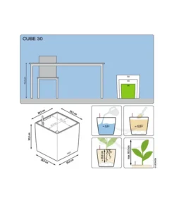 LECHUZA® CUBE, All-in-One Set -Compo Verkaufsgeschäft 3179884 3180098 3180056 3180064 3179850 3174497 WE DE 001 CubePremium30