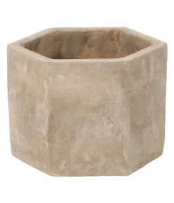 Dehner Terrakotta-Topf Hexagon, Ca. Ø25/H25 Cm
