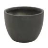Dehner Leichtbeton-Pflanztopf Manchester, Rund, Antik-schwarz