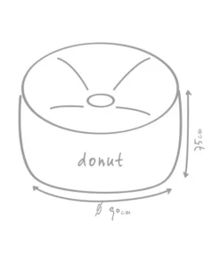 Outbag Outdoor-Sitzsack Donut Plus -Compo Verkaufsgeschäft 3472917 WE DE 002 DonutPlusAnthrazit