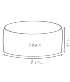 Outbag Outdoor-Sitzsack Cake Fabric -Compo Verkaufsgeschäft 3491230 WE DE 002 CakePlusMud