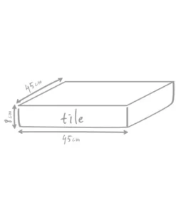 Outbag Outdoor-Sitzkissen Tile Plus, Ca. B45/H8/T45 Cm -Compo Verkaufsgeschäft 3506896 WE DE 002 TilePlusBlack