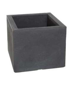 Dehner Kunststoff-Blumenkübel Palermo, Anthrazit