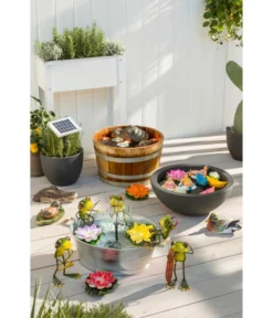 Holz-Weinfasskübel, Rund, Braun -Compo Verkaufsgeschäft 3923653 WE MO 002 EsotecSolarpumpensystemRiminiSPumpeWasserpumpeSolarpumpe