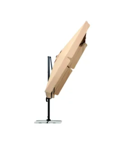 Schneider Classics Sonnenschirm Rhodos, Holzoptik, Quadratisch Ca. B300/T300 Cm -Compo Verkaufsgeschäft 3927571 BildD 004 SchneiderSonnenschirmRhodosAmpelschirmRhodosNatur