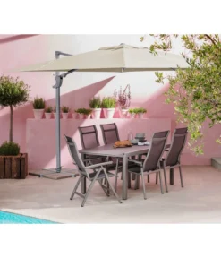 Dehner Ampelschirm Zypern, Quadratisch, Ca. B300/T300 Cm -Compo Verkaufsgeschäft 4055109 WE MO 001 AmpelschirmZypernCremeNeu