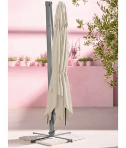 Dehner Ampelschirm Zypern, Quadratisch, Ca. B300/T300 Cm -Compo Verkaufsgeschäft 4055109 WE MO 002 AmpelschirmZypernCremeNeu