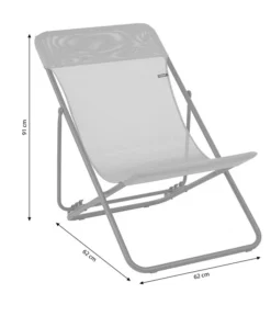 Lafuma Liegestuhl Maxi Transat, Batyline® -Compo Verkaufsgeschäft 4070017 WE BG 001 LafumaMaxiTransatLac