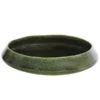 Dehner Keramik-Schale Linn, Rund, Dunkelgrün, Ca. Ø34 Cm