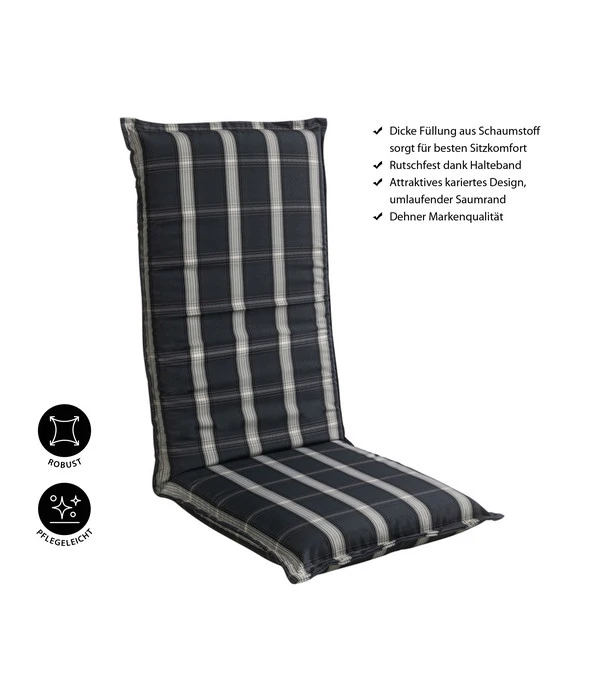 Dehner Hochlehnerpolster Lancy, Ca. B50/H8/T120 Cm 3 Dehner Hochlehnerpolster Lancy, Ca. B50/H8/T120 Cm – Bild 3