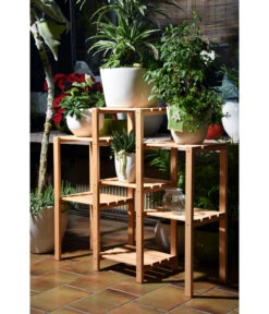 Dobar Blumenregal 7-flächig, 31 X 97 X 87 Cm, Natur -Compo Verkaufsgeschäft 4154902 WE MO 001 Blumenregal7flaechignaturDobar