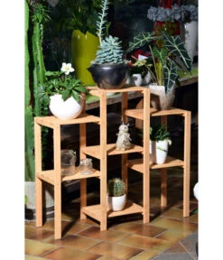 Dobar Blumenregal 7-flächig, 31 X 97 X 87 Cm, Natur -Compo Verkaufsgeschäft 4154902 WE MO 002 Blumenregal7flaechignaturDobar