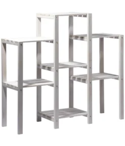 Dobar Blumenregal 7-flächig, 31 X 97 X 87 Cm, Weiß