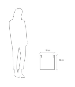 Farmet Kunststoff-Pflanzkübel Atlantis, Ca. B39/H39/T39 Cm -Compo Verkaufsgeschäft 4181921 WE DE 004 ATLANTISPflanzkuebe39x39x39cmhochLILA