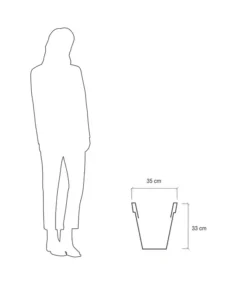 Farmet Kunststoff-Pflanzkübel Pegasus -Compo Verkaufsgeschäft 4185336 WE DE 004 PEGASUSKonischerPflanzkuebelDurchmesser40cm37cmhochLILA