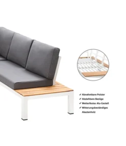 Dehner Aluminium-Lounge Malibu, 2-teilig -Compo Verkaufsgeschäft 4209870 WE IG 001 DehnerAluLoungeMalibu