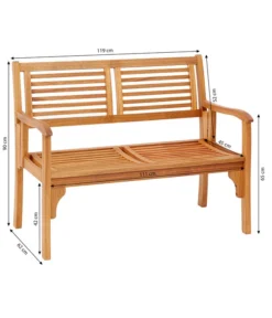 Dehner Klappbank Douglas, 2-Sitzer -Compo Verkaufsgeschäft 4216784 WE BG 001 KlappbankDouglas