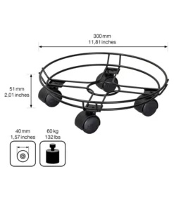 Wagner Pflanzenroller Draht, Ø 30 Cm, Schwarz -Compo Verkaufsgeschäft 4272662 WE BG 003 MULTIROLLERDRAHT