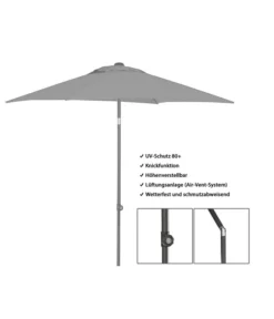 Dehner Sonnenschirm Andros, Rechteckig, Ca. B210/T150 Cm -Compo Verkaufsgeschäft 4281861 WE FS 003 DehnerSonnenschirmAndros