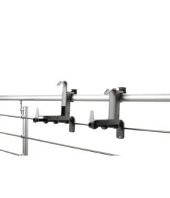 Dehner Kunststoff-Blumenkastenhalter, Anthrazit