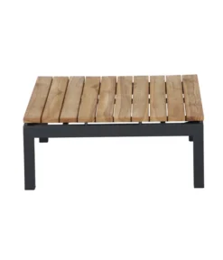 Siena Garden Teak-Loungetisch Alvida, Anthrazit/natur, Ca. B74/H30/T74 Cm -Compo Verkaufsgeschäft 4330155 WE DE 002 Loungetischalvida