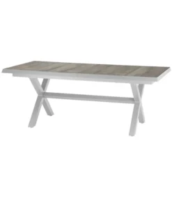 Siena Garden Ausziehtisch Sincro, Hellgrau, Ca. B200-260/H77/T100 Cm