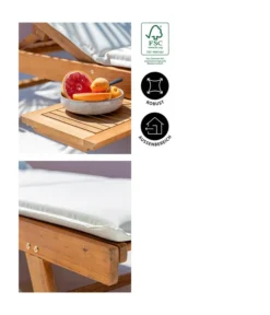 Dehner Rollliege Ravenna, Ca. B70/H89/T200 Cm -Compo Verkaufsgeschäft 4407086 WE IG 002 RollliegeRavenna