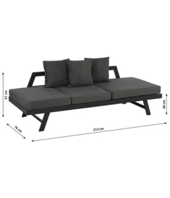 Dehner Funktionsliege Seattle -Compo Verkaufsgeschäft 4407318 WE BG 001 BankLiegeSeattleNeu