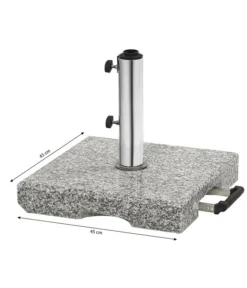 Dehner Granit-Schirmständer -Compo Verkaufsgeschäft 4409991 WE BG 001 SchirmstaenderEckig