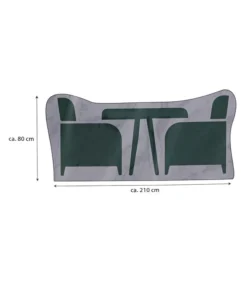 Dehner Abdeckhaube Für Sitzgruppen, Grau -Compo Verkaufsgeschäft 4415014 WE BG 001 AbdeckhaubefuerGruppe210x160x80cm