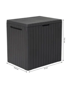 Keter Aufbewahrungsbox City Box, 113 Liter, Ca. B41,6/H51,6/T57 Cm -Compo Verkaufsgeschäft 4422481 WE BG 001 AufbewahrungsboxCity