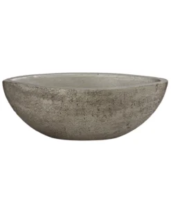 Dehner Keramik-Jardiniere Kane, Oval, Braun, Ca. B36/H13/T13 Cm