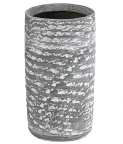 Dehner Keramik-Vase Toni, Rund, Grau